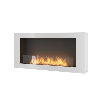 InFire - Chimenea BIO de pared 120x56 cm 3kW blanca