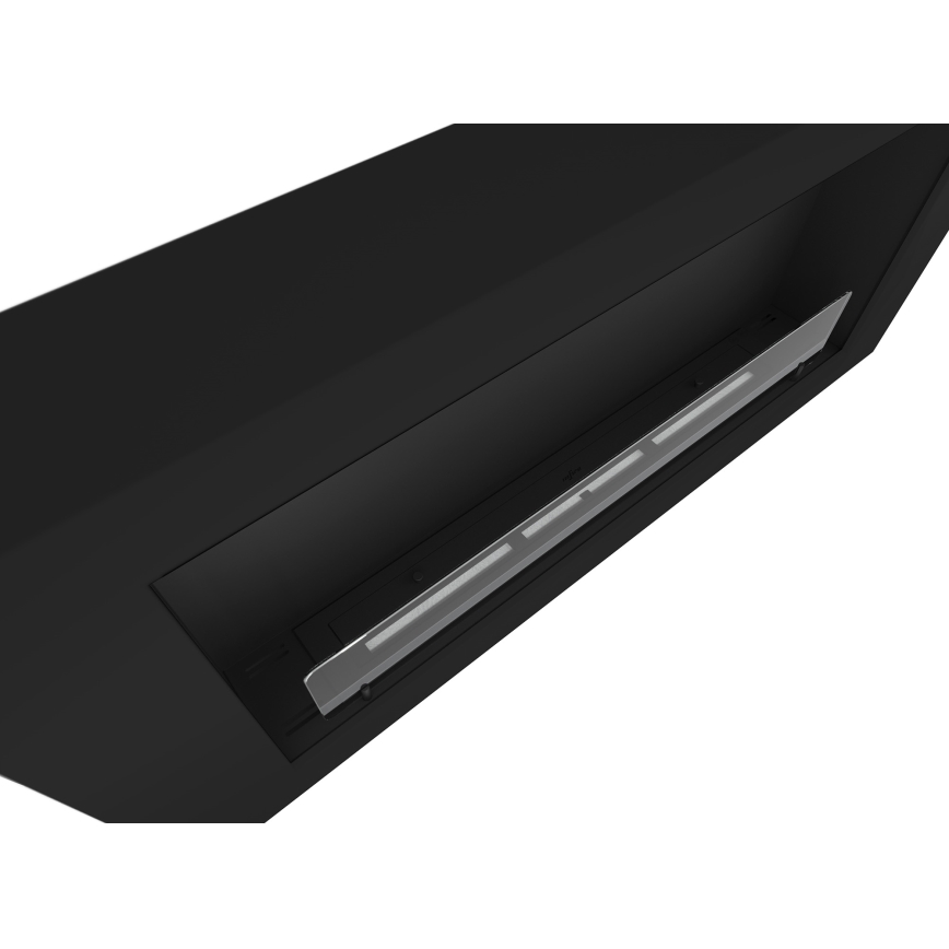 InFire - Chimenea BIO de pared 120x56 cm 3kW negra