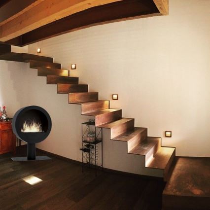 InFire - Chimenea BIO diámetro 70 cm 3kW negro