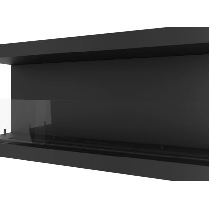 InFire - Chimenea BIO empotrada 120x50 cm 5kW negro