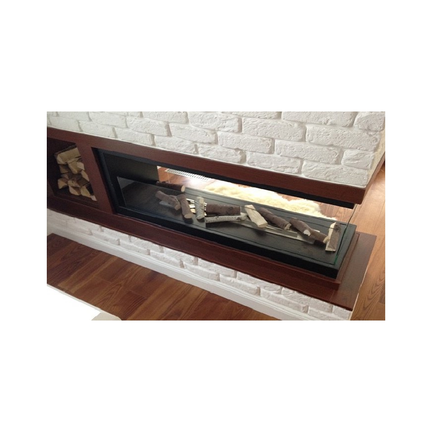 InFire - Chimenea de esquina BIO 100x50 cm 3kW bifacial