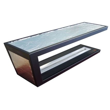 InFire - Chimenea de esquina BIO 100x50 cm 3kW bifacial