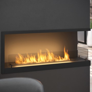 InFire - Chimenea de esquina BIO 110x45 cm 3kW negro