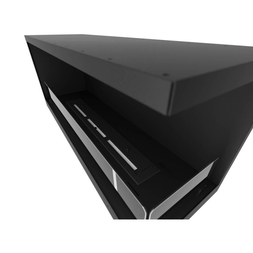 InFire - Chimenea de esquina BIO 110x45 cm 3kW negro