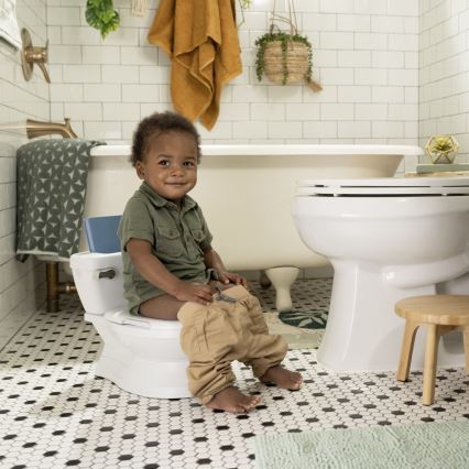 Ingenuity - Orinal infantil con sonido MY SIZE, blanco, 2x AAA