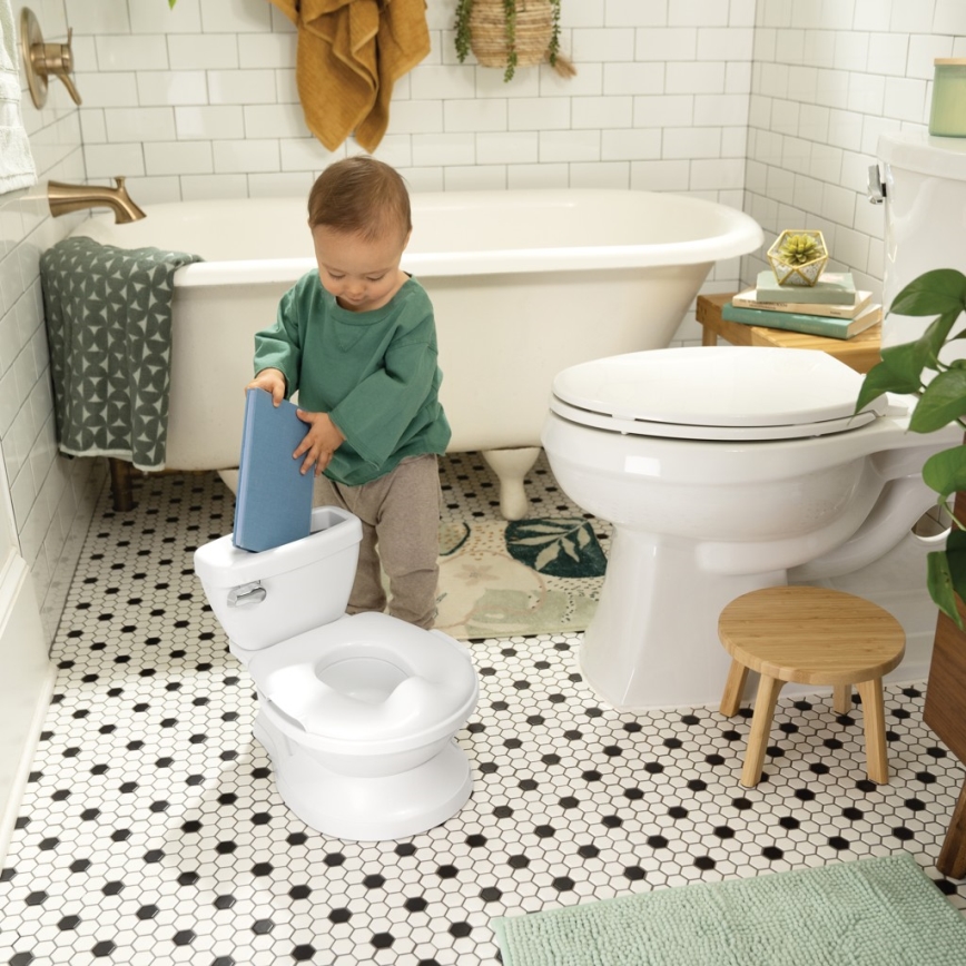 Ingenuity - Orinal infantil con sonido MY SIZE, blanco, 2x AAA