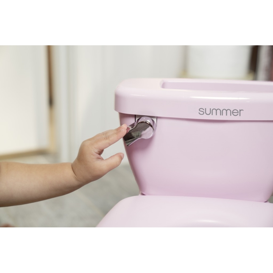Ingenuity - Orinal infantil con sonido MY SIZE rosa 2x AAA