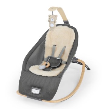 Ingenuity - Tumbona vibradora para bebés con melodía EVERY SEASON WESLEY 3xC gris