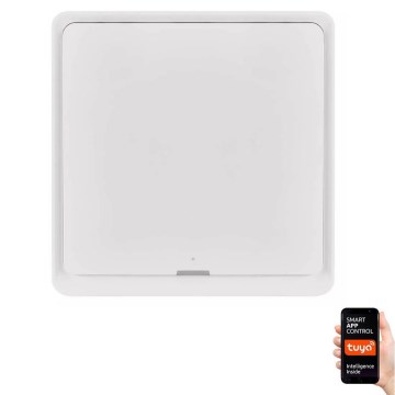 Interruptor 1 botón GoSmart 1xCR2430 Tuya blanco