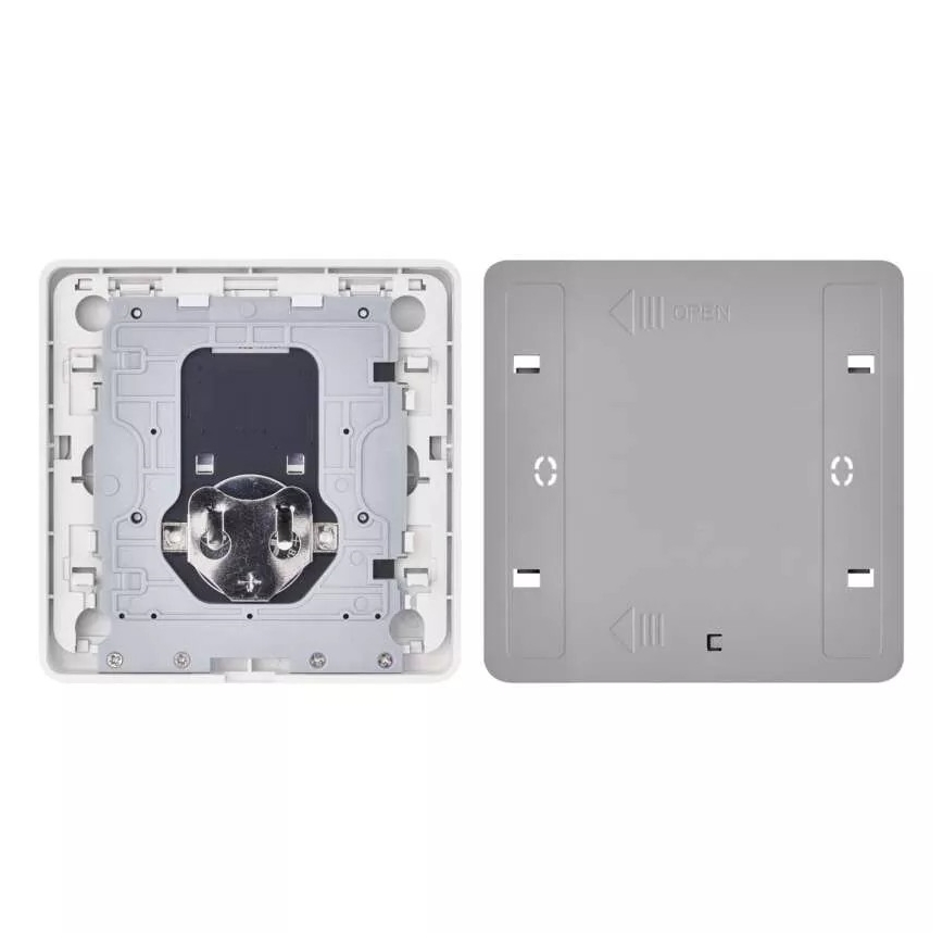 Interruptor 1 botón GoSmart 1xCR2430 Tuya blanco