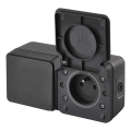 Interruptor alternando con un enchufe 250V/16A IP55