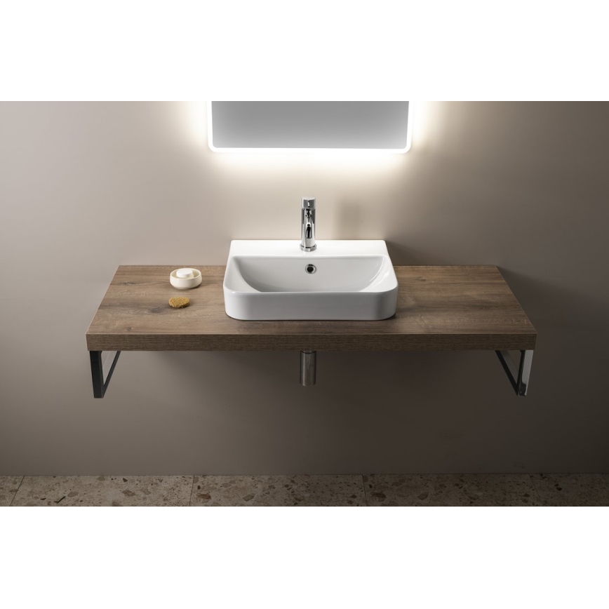 Isvea - Lavabo de encimera SOTT AQUA 48 x 42 cm cerámica/blanco