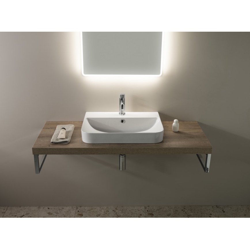 Isvea - Lavabo sobre encimera SOTT AQUA 57x44 cm cerámica/blanco