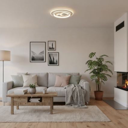 ITALUX - Lámpara de techo LED regulable PARCO LED/55W/230V 3000-6500K Ø 50 cm blanca + mando a distancia
