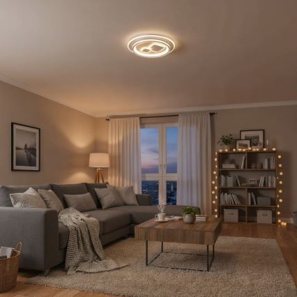ITALUX - Lámpara de techo LED regulable PARCO LED/55W/230V 3000-6500K Ø 50 cm blanca + mando a distancia