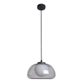 ITALUX - Lámpara colgante con cable AINALE 1xG9/7W/230V negro/ahumado