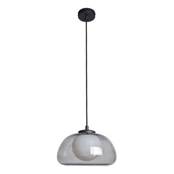 ITALUX - Lámpara colgante con cable AINALE 1xG9/7W/230V negro/ahumado
