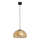 ITALUX - Lámpara colgante con cable AINALE 1xG9/7W/230V negro/marrón ahumado