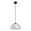 ITALUX - Lámpara colgante con cable AINALE 1xG9/7W/230V negro/transparente