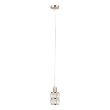 ITALUX - Lámpara colgante con cable ALMA 1xE27/40W/230V dorada
