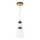 ITALUX - Lámpara colgante con cable EVANS LED/12W/230V 3000K dorada/blanca