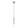 ITALUX - Lámpara colgante con cable FILANO 1xG9/5W/230V oro rosa