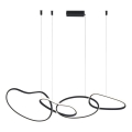 ITALUX - Lámpara colgante con cable FONTE LED/60W/230V 3000/4000/6000K negro