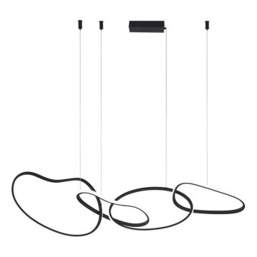 ITALUX - Lámpara colgante con cable FONTE LED/60W/230V 3000/4000/6000K negro