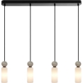 ITALUX - Lámpara colgante con cable SANTOS 4xG9/40W/230V negra