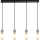 ITALUX - Lámpara colgante con cable SANTOS 4xG9/40W/230V negra