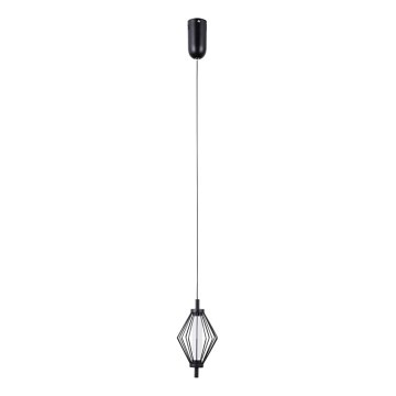 ITALUX - Lámpara colgante con cable SEVILLA LED/5W/230V 3000K negra