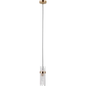ITALUX - Lámpara colgante con cable TARASO 1xE14/40W/230V dorada
