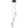 ITALUX - Lámpara colgante con cable TARASO 3xE14/40W/230V negro/dorado