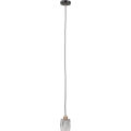 ITALUX - Lámpara colgante con cable TORNO 1xE14/40W/230V negra/dorada