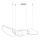 ITALUX - Lámpara colgante LED con cable FONTE LED/60W/230V 3000/4000/6000K blanca