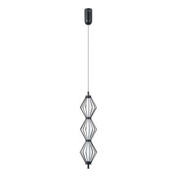ITALUX - Lámpara colgante LED con cable SEVILLA LED/15W/230V 3000K negra
