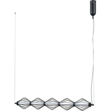 ITALUX - Lámpara colgante LED con cable SEVILLA LED/25W/230V 3000K negra