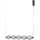 ITALUX - Lámpara colgante LED con cable SEVILLA LED/25W/230V 3000K negra