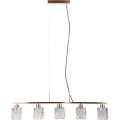 ITALUX - Lámpara colgante SIMONA 5xE14/40W/230V dorada