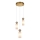 ITALUX - Lámpara colgante suspendida por cable SANTOS 3xG9/40W/230V dorada