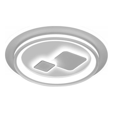 ITALUX - Lámpara de techo LED regulable PARCO LED/55W/230V 3000-6500K Ø 50 cm blanca + mando a distancia