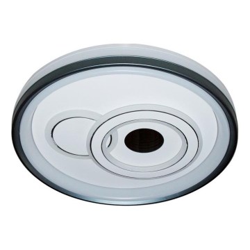 ITALUX - Luminaria LED de techo regulable PORTA LED/40W/230V 3000-6500K diámetro 50 cm negra + mando a distancia