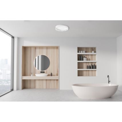 ITALUX - Lámpara de techo LED regulable RANTE LED/58W/230V 3000-6500K diámetro 50 cm blanco + mando a distancia