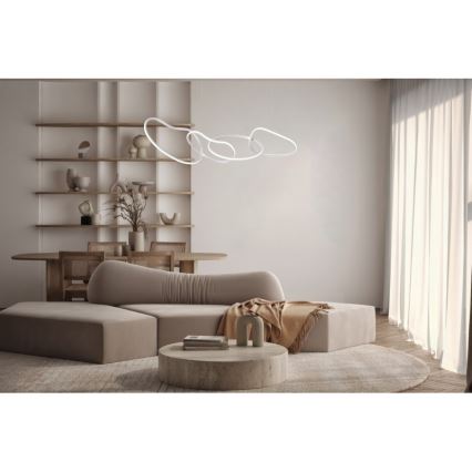 ITALUX - Lámpara colgante LED con cable FONTE LED/60W/230V 3000/4000/6000K blanca
