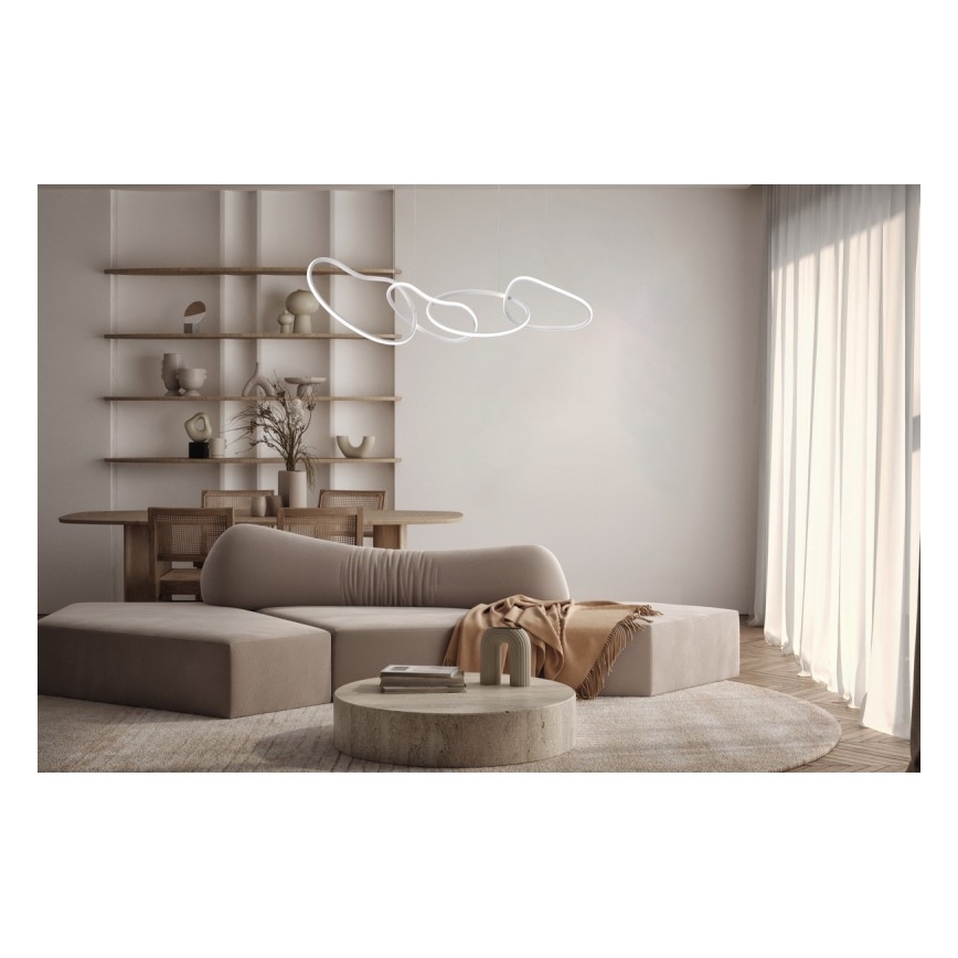 ITALUX - Lámpara colgante LED con cable FONTE LED/60W/230V 3000/4000/6000K blanca