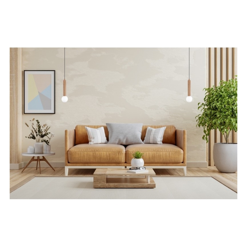 ITALUX - Lámpara colgante con cable FILANO 1xG9/5W/230V marrón