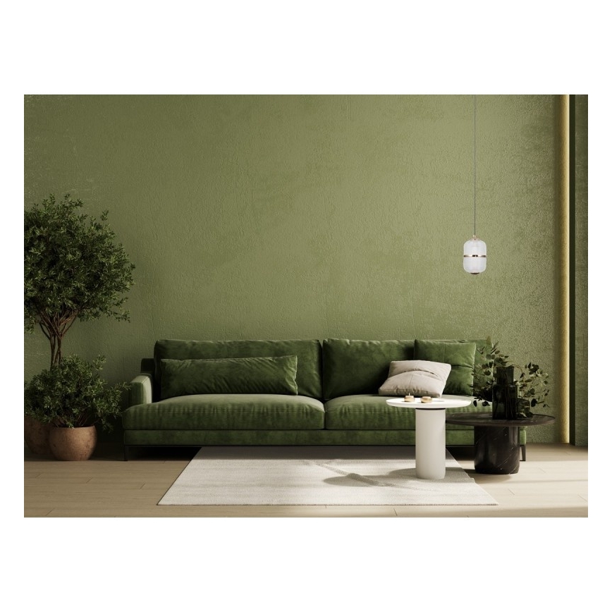 ITALUX - Lámpara colgante LED ALANI con cable LED/6W/230V 3000K negro/dorado