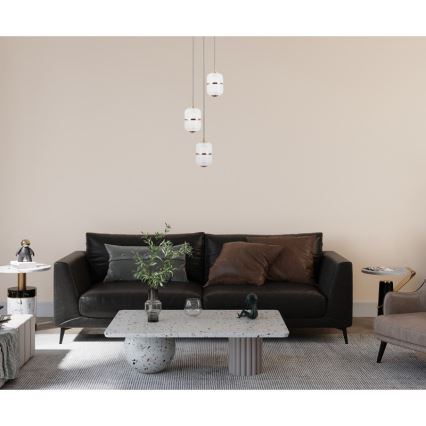 ITALUX - Lámpara colgante LED suspendida por cable ALANI 3xLED/5W/230V 3000K dorada