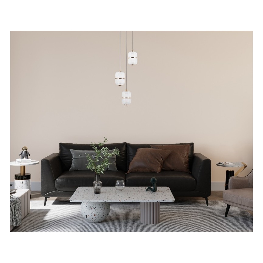ITALUX - Lámpara colgante LED suspendida por cable ALANI 3xLED/5W/230V 3000K dorada