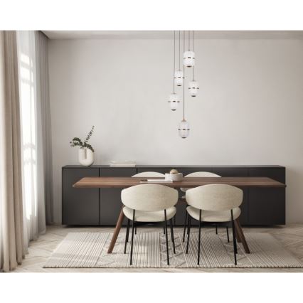 ITALUX - Lámpara colgante LED con cable ALANI 5xLED/5,6W/230V 3000K oro